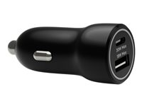 re-chrg-Car Chrg USB-C 30W+USB-A 18W-BLK CC18MOBL7104
