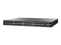 Cisco Small Business Smart SG200-50P - Switch - Managed - 48 x 10/100/1000 + 2 x combo Gigabit SFP - desktop, rack-mountable - PoE (180 W) SLM2048PT-EU