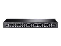 TP-Link JetStream TL-SG3452, hanterad, L2, Gigabit Ethernet (10/100/1000), Rackmontering, 1U TL-SG3452