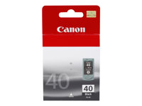 Canon PG-40BK - 16 ml - Lång livslängd - svartfärgad - original - bläckpatron - för FAX JX210, PIXMA iP1800, iP1900, iP2600, MP140, MP190, MP210, MP220, MP470, MX300, MX310 0615B001