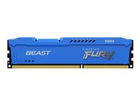 Kingston FURY Beast - DDR3 - sats - 8 GB: 2 x 4 GB - DIMM 240-pin - 1600 MHz / PC3-12800 - CL10 - 1.5 V - ej buffrad - icke ECC - blå KF316C10BK2/8