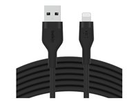 BELKIN BOOST CHARGE CABLE USB-A TO LTG SILICONE 3M BLACK CAA008BT3MBK