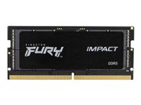 Kingston FURY Impact - DDR5 - sats - 64 GB: 2 x 32 GB - SO DIMM 262-pin - 5600 MHz / PC5-44800 - CL40 - 1.1 V - ej buffrad - on-die ECC KF556S40IBK2-64