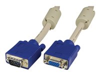 DELTACO Förlängningskabel RGB VGA HD15ha-ho 5m Pin-Pin, utan pin9 RGB-6B