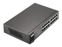 Zyxel GS1100-16, Ohanterad, Gigabit Ethernet (10/100/1000), Rackmontering, Monteringsbar på väggen GS1100-16-EU0103F