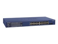 NETGEAR GS724TPP, hanterad, L2/L3/L4, Gigabit Ethernet (10/100/1000), Full duplex, Strömförsörjning via Ethernet (PoE) stöd, Rackmontering GS724TPP-100EUS