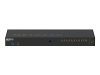 NETGEAR AV Line M4250-10G2F-PoE+ - Switch - L3 - Administrerad - 10 x 10/100/1000 (8 PoE+) + 2 x Gigabit SFP - sida till sida luftflöde - rackmonterbar - PoE+ (125 W) GSM4212P-100EUS