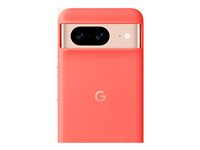 Google - Baksidesskydd för mobiltelefon - aluminium, silikon, polykarbonatskal - Coral - för Pixel 8 GA04982