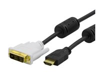 HDMI to DVI cable, 19-pin ma-DVI-D Single Link ma, 2m, blac HDMI-112