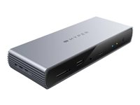 Targus HDTB4D-EU, Dockning, Thunderbolt 4, 96 W, 3,5 mm, 10,100,1000,2500 Mbit/s, Grå HDTB4D-EU