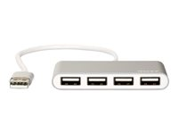 Port Designs 900120, USB 2.0, USB 2.0, 480 Mbit/s, Grå, Vit, Akrylnitrilbutadienstyren (ABS), Gjuten aluminium, 0,12 m 900120