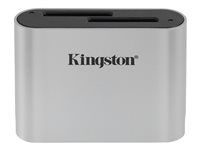 Kingston Workflow - Kortläsare (SDHC UHS-I, SDHC UHS-II, SDXC UHS-I, SDXC UHS-II) - USB-C 3.2 Gen 1 WFS-SD