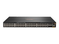 HPE Aruba 6300M - Switch - L3 - Administrerad - 48 x 10/100/1000 + 4 x 1 Gb/10 Gb/25 Gb/50 Gb SFP56 (upplänk/stapling) - bakre till främre luftflödet - rackmonterbar - TAA-kompatibel - för HPE Aruba 6300M 24p SFP+ LRM support and 2p 50G and 2p 25G MA JL762A#ABB