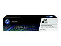 HP 126A - Svart - original - LaserJet - tonerkassett (CE310A) - för Color LaserJet Pro CP1025, LaserJet Pro MFP M175, TopShot LaserJet Pro M275 CE310A