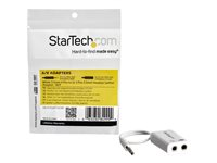 StarTech.com MUYHSMFFADW, Vit, 3.5mm, 2 x 3.5mm, Hankoppling, Honkoppling, Polyvinylklorid (PVC) MUYHSMFFADW