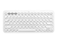 Logitech K380 Multi-Device Bluetooth Keyboard - Tangentbord - trådlös - Bluetooth 3.0 - QWERTY - spansk - offwhite 920-009588