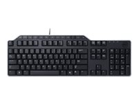 Dell KB-522 Wired Business Multimedia - Tangentbord - USB - Dansk (QWERTY) - svart - för Inspiron 11 3179, 15 55XX, 17 5767, Latitude 7370, 7414, E5270, E7470, Precision T1650 KB522-BK-DAN